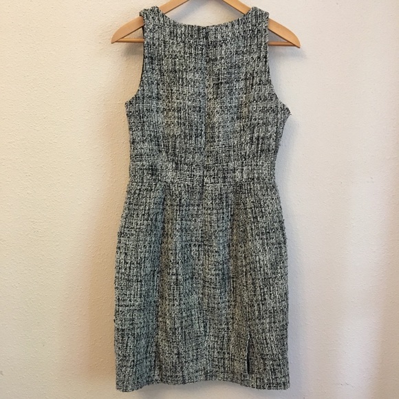 J Crew Suiting Tweed Sheath Dress Womens 6 Petite - Picture 3 of 6